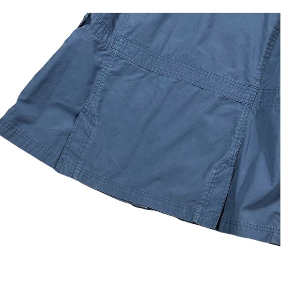 LL Bean Womens Jacket Blue Utility Field Chore Military Safari Canvas Size Large - Picture 11 of 12